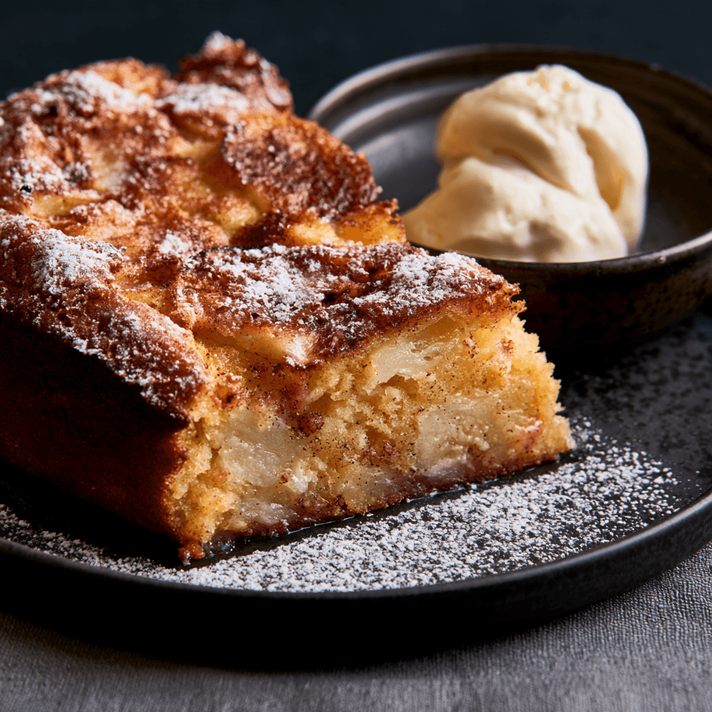 Apple Cake with Vanilla Sauce