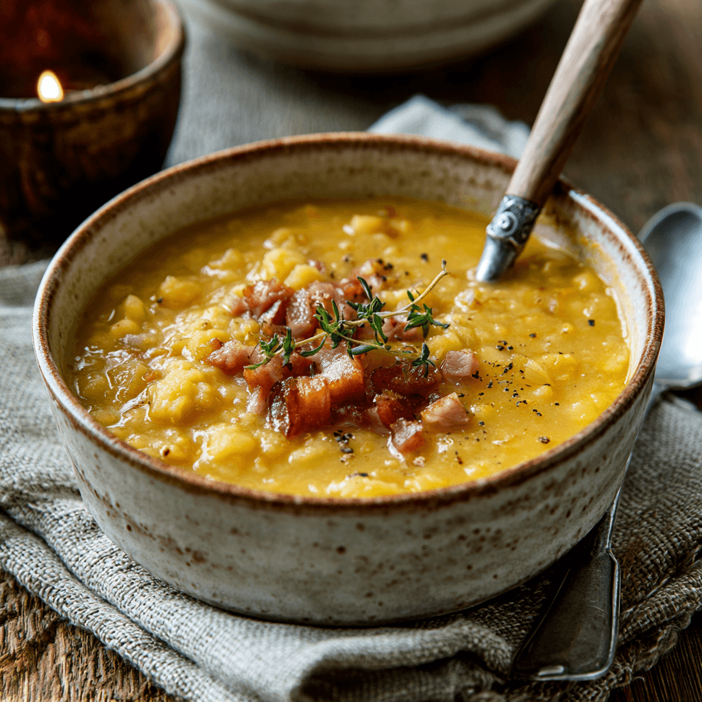Yellow Pea Soup with Pork