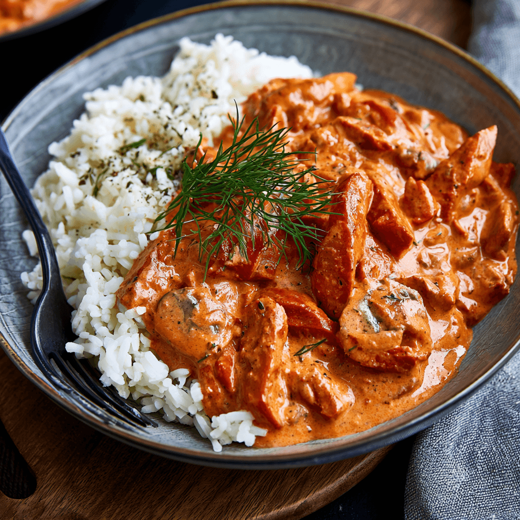 Sausage Stroganoff