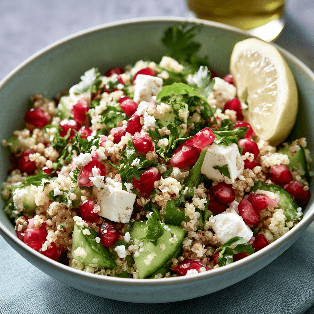 Quinoa Salad with Feta and Pomegranate