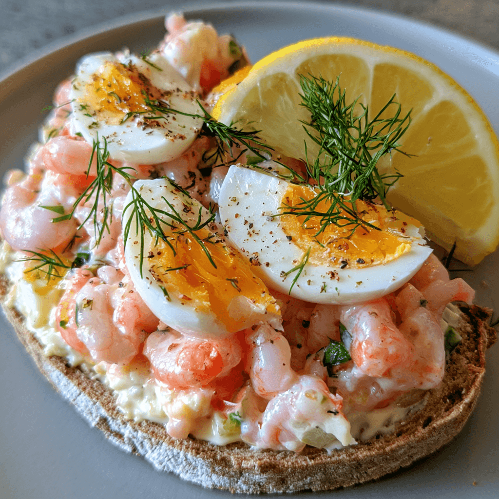 Shrimp Sandwich with Lemon